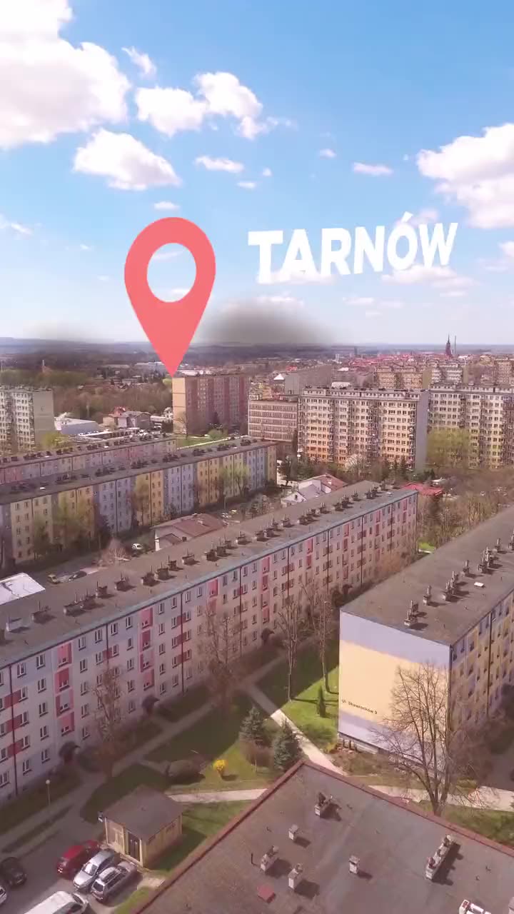 Ujęcie z drona nad Tarnowem